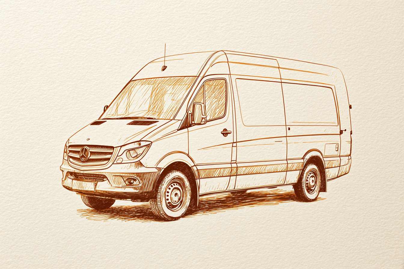 Renovation company work van